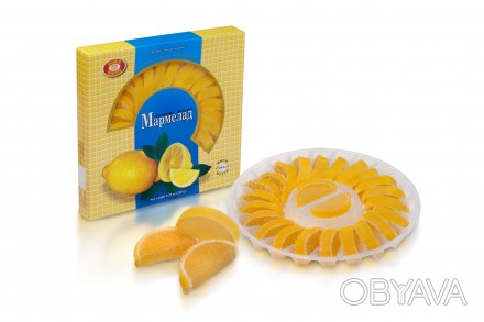 Мармелад с лимонным ароматом в форме частиц, усыпанных сахаром.. . фото 1