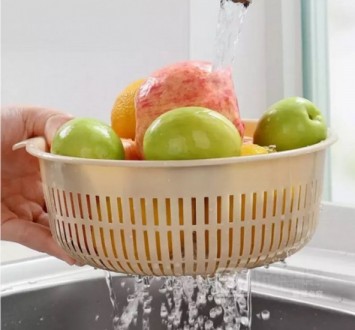 Миска-друшляк для миття овочів і фруктів
Практична і зручна у використанні миска. . фото 3