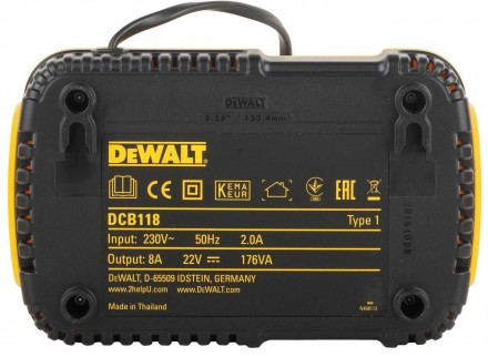 Особенности DCB118
✔ Зарядное устройство DCB118 предназначено для зарядки 18 В а. . фото 4