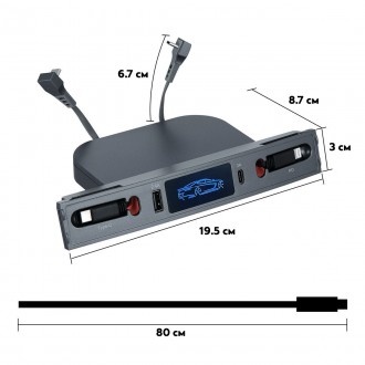 USB док-станция для центральной консоли в Tesla (Model 3/Y выпуска 2021-2022)
 Д. . фото 3