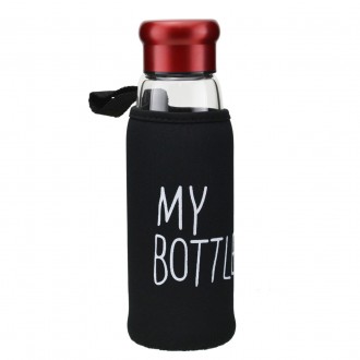  My Bottle стеклянная бутылка c заварником 420 мл – это стильная стеклянная буты. . фото 3