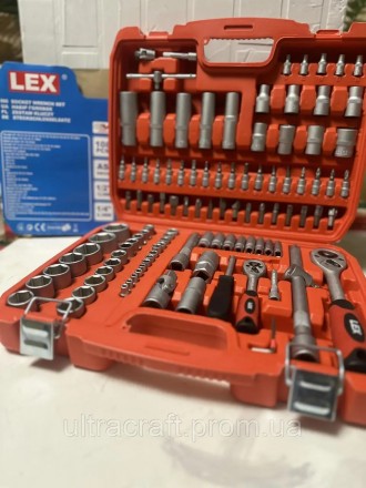 ОПИСАНИЕ
 
Набор инструментов Lex LXSS108M 108 единиц
Набор ключей LEX ¼", ½" ру. . фото 5