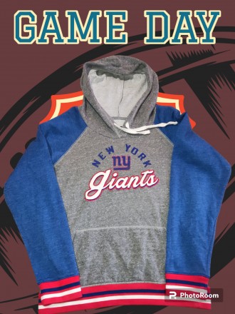 Спортивная кофта, худи с капюшоном New Era NFL New York Giants, 67%-cotton, разм. . фото 2