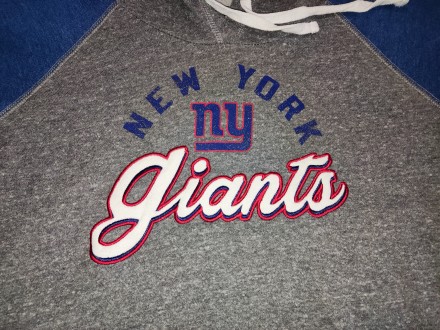 Спортивная кофта, худи с капюшоном New Era NFL New York Giants, 67%-cotton, разм. . фото 7