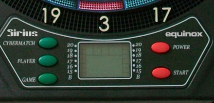 Equinox Sirius (DA-21) - мішень для гри в дартс із електронним табло та голосови. . фото 6