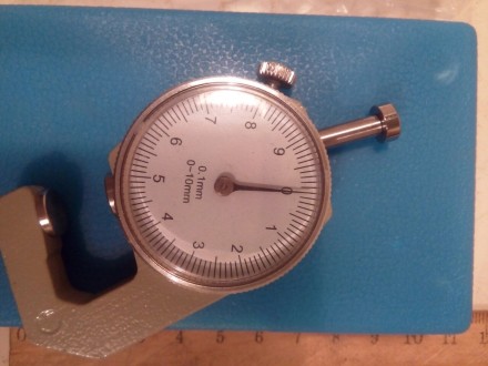 Толщиномер ручной ( ювелира ) тип ТР 0-10 по ГОСТ 11358-74 диапазон 0-10 мм цена. . фото 6