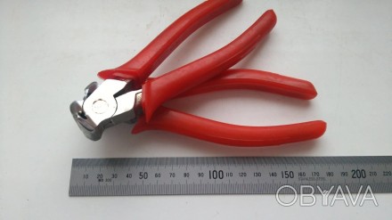 Кусачки 160 мм торцевые с диэлектрическими ручками до 1000 В код 7814-0124 по ГО. . фото 1