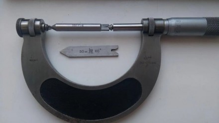 Микрометр резьбовой Carl Zeiss 50-75 (аналог МВМ 50-75 ) с вставками, возможна к. . фото 5