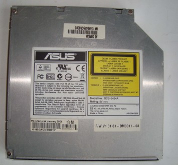 Оптический привод для ноута DVD-ROM/CD-RW IDE 12,7мм. . фото 2