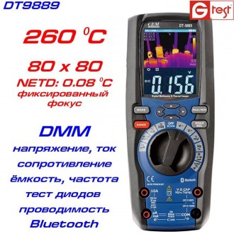 DT9889  – тепловизор с функцией профессионального мультиметра, производства комп. . фото 2