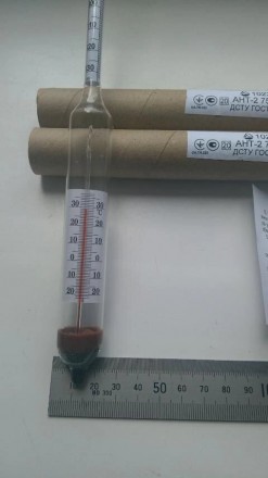 Ареометр для бензина с термометром АНТ-2 750-830 кг/м3.Предназначены для измерен. . фото 6