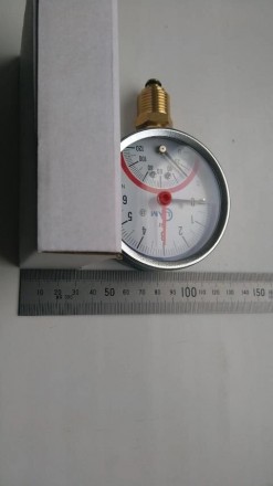 Термоманометр ТМ-2У 0-6 бар температура 0-120 град. СДиапазон измирений 0-6 барД. . фото 6