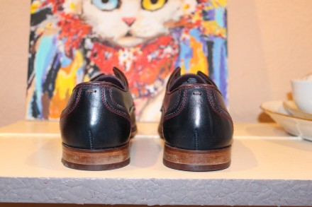 Оригинал. Высококачественные стильные кожаные брендовые туфли Ted Baker. Снаружи. . фото 3