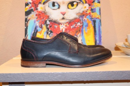 Оригинал. Высококачественные стильные кожаные брендовые туфли Ted Baker. Снаружи. . фото 2