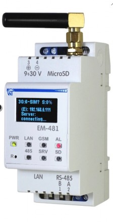 Контроллер web-доступа к управлению Modbus – оборудованием ЭМ-481Считывает парам. . фото 2