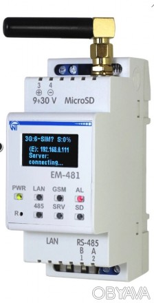 Контроллер web-доступа к управлению Modbus – оборудованием ЭМ-481Считывает парам. . фото 1