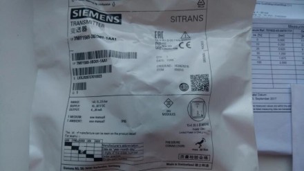 Преобразователь давления Siemens 2,5 барДиапазон измерения 0-2,5 бар (250 кПа - . . фото 4