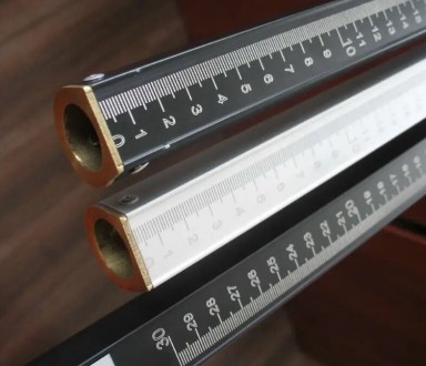 Метрошток 4.5м черный с лазерной гравировкой с сертификатом соответствия.Возможн. . фото 2