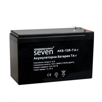 
Особенности аккумуляторной батареи (АКБ) SEVEN 12В/7Ач: Аккумуляторная батарея . . фото 3