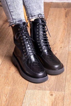 Женские ботинки черные Tootsie 2409 Ботинки женские выполнены из искусственной к. . фото 4