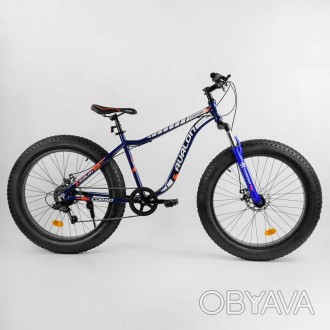 Велосипед Спортивний CORSO «Avalon» 26 ""дюймів 14319 (1) ФЕТБАЙК, рама алюмініє. . фото 1