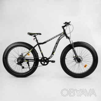 Велосипед Спортивний CORSO «Avalon» 26"" дюймів 27005 (1) ФЕТБАЙК, рама алюмініє. . фото 1