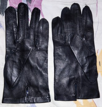 Кожаные, демисезонные перчатки без подкладки Austin Reed, размер-8.5, ширина-10с. . фото 8