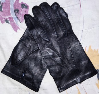 Кожаные, демисезонные перчатки без подкладки Austin Reed, размер-8.5, ширина-10с. . фото 6
