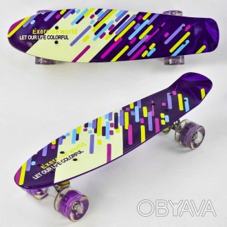 Скейт F 9797 (8) Best Board, дошка=55см, колеса PU, СВІТЯТЬСЯ, d=6см. . фото 1