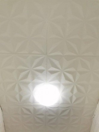Самоклеющаяся декоративная потолочно-стеновая 3D панель звезды 700x700x5мм - пре. . фото 4