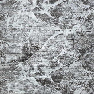 Самоклеящаяся декоративная 3D панель камень Серый рваный кирпич 700х770х5мм
Деко. . фото 1