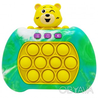 Ігрова консоль-головоломка з ямочками-бульбашками як у відомих іграшках Pop It т. . фото 1