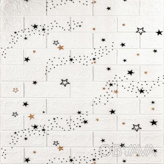 Декоративная 3D панель самоклейка под белый кирпич Звезды 700x770x3мм
Декоративн. . фото 1