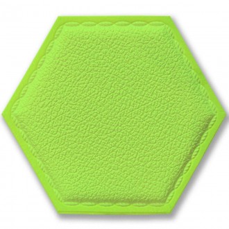 Декоративный самоклеящийся шестиугольник под кожу зеленый 200x230мм (1102)
Экскл. . фото 2