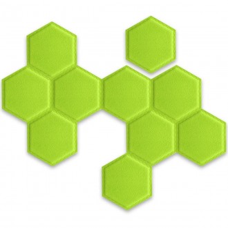 Декоративный самоклеящийся шестиугольник под кожу зеленый 200x230мм (1102)
Экскл. . фото 5