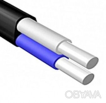 АВВГ-П 2х10 - это силовой плоский кабель - 2 на 10 мм2, с алюминиевой жилой, изо. . фото 1