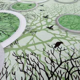 Самоклеющаяся пленка на бумажной основе зеленые деревья 0,45х10м 
Пленка на само. . фото 3