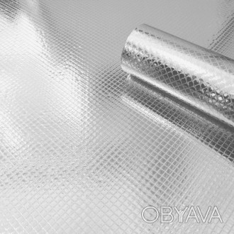 Самоклеющаяся пленка ромбы серебро 0,40х10м 
Пленка на самоклейке идеально подхо. . фото 1