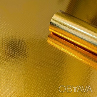 Самоклеющаяся пленка ромбы золото 0,40х10м 
Пленка на самоклейке идеально подход. . фото 1