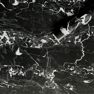 Самоклеющаяся пленка черный мрамор с белым 0,45х10мх0,07мм 
Пленка на самоклейке. . фото 2
