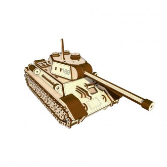 Дерев’яний конструктор “Tank T-34” – це реалістична модель за основу якої взяли . . фото 6