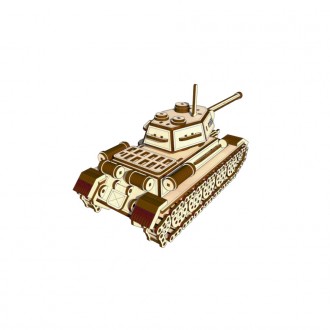 Дерев’яний конструктор “Tank T-34” – це реалістична модель за основу якої взяли . . фото 4