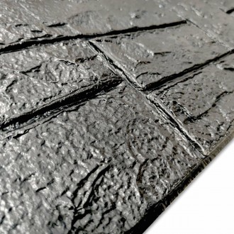 Самоклеящаяся 3D панель камень черный 1115х300х11мм (197)
Декоративные 3D панели. . фото 4