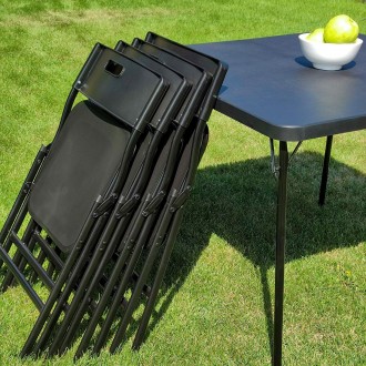 Набор складной мебели (Стол и 4 стула), Чёрный (с сумкой) SW-00001541
Материал: . . фото 6