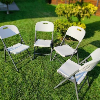 Складной стул (стандартный тип) 47,5*59*86,5см белый SW-00001607
Материал: сиден. . фото 7