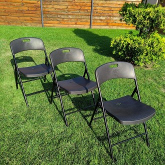 Складной стул чёрный SW-00001608
Материал: сиденье и спинка выполнены из полипро. . фото 6