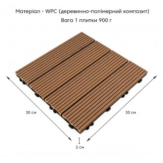 Древесно-полимерная композитная плитка представляет собой инновационный материал. . фото 3