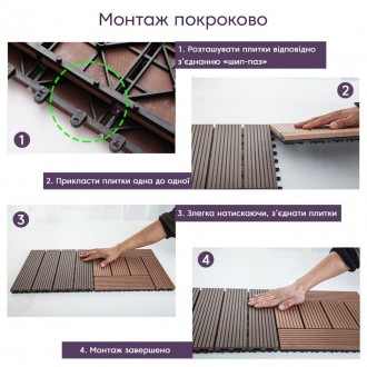 Древесно-полимерная композитная плитка представляет собой инновационный материал. . фото 6