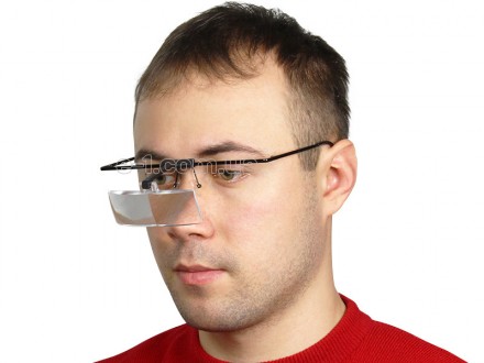 MG19157 лупа-окуляри бінокулярні, 3 змінних лінзи: 1.5 Х, 2.5 Х, 3.5 Х
Лупа-окул. . фото 4
