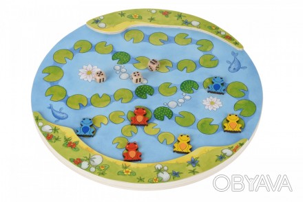 Настільна гра «Один, два,« ква - цікава гра з плаваючими жабами на ставку. Завда. . фото 1